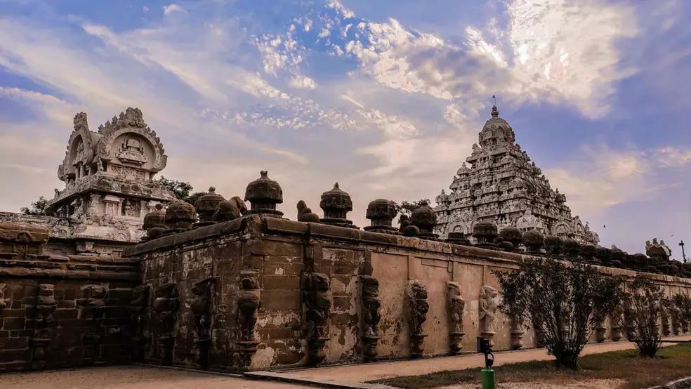 Kailasanathar Temple in Kanchipuram is a historic Hindu temple known for its ancient architecture.