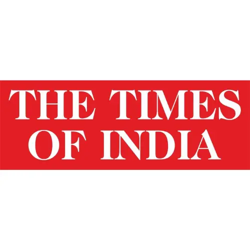 The logo of The Times of India is characterized by iconic design, symbolizing a major news outlet.